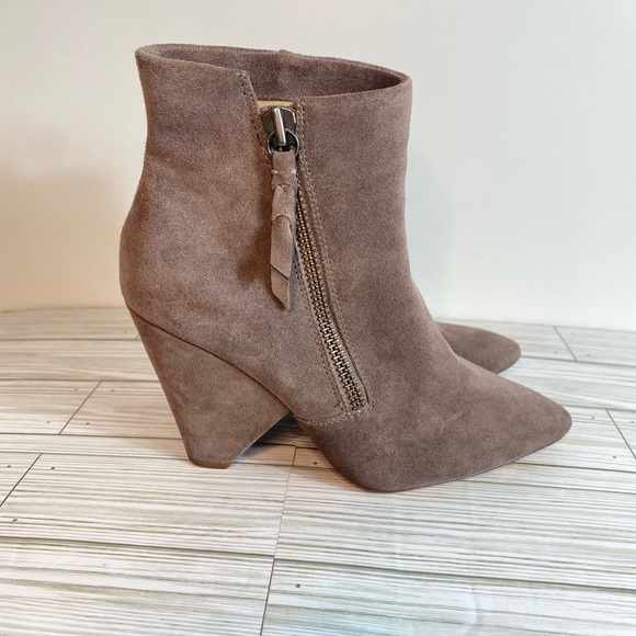 Splendid Neva Charcoal Suede Ankle Booties size 10 - Picture 3 of 12